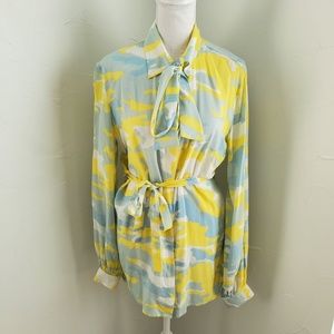 Diesel Camo Silk Shirt Sz M